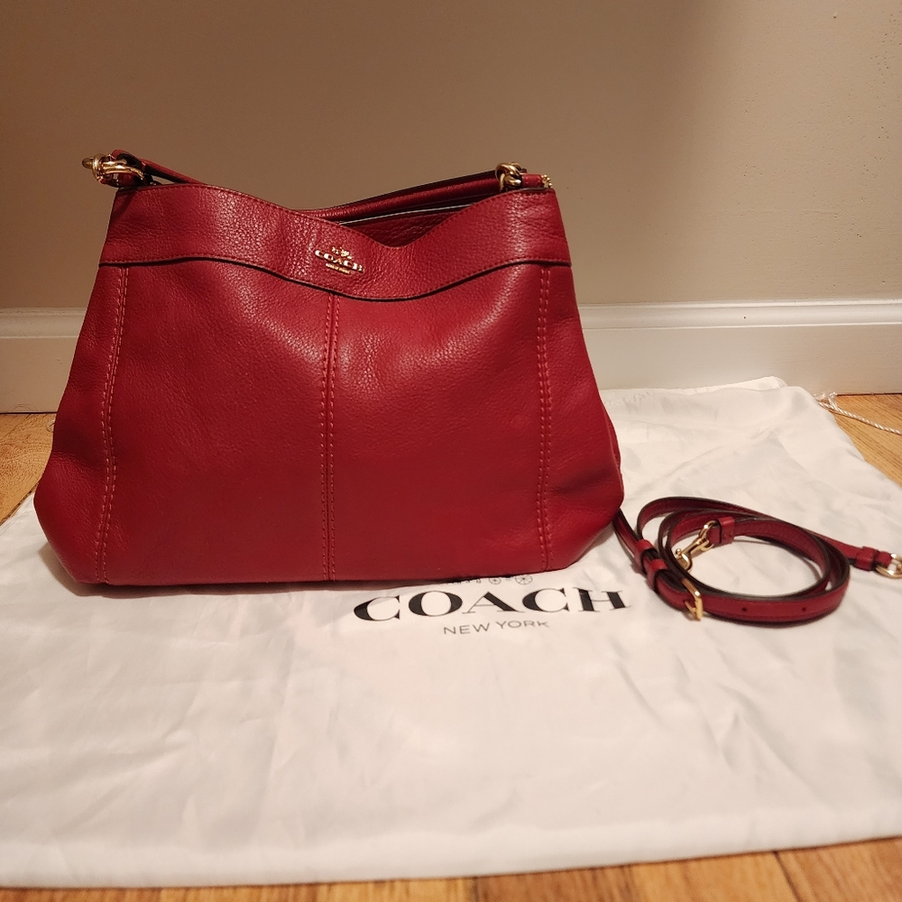 Coach LEXY Shoulder/Satchel Handbag Rouge